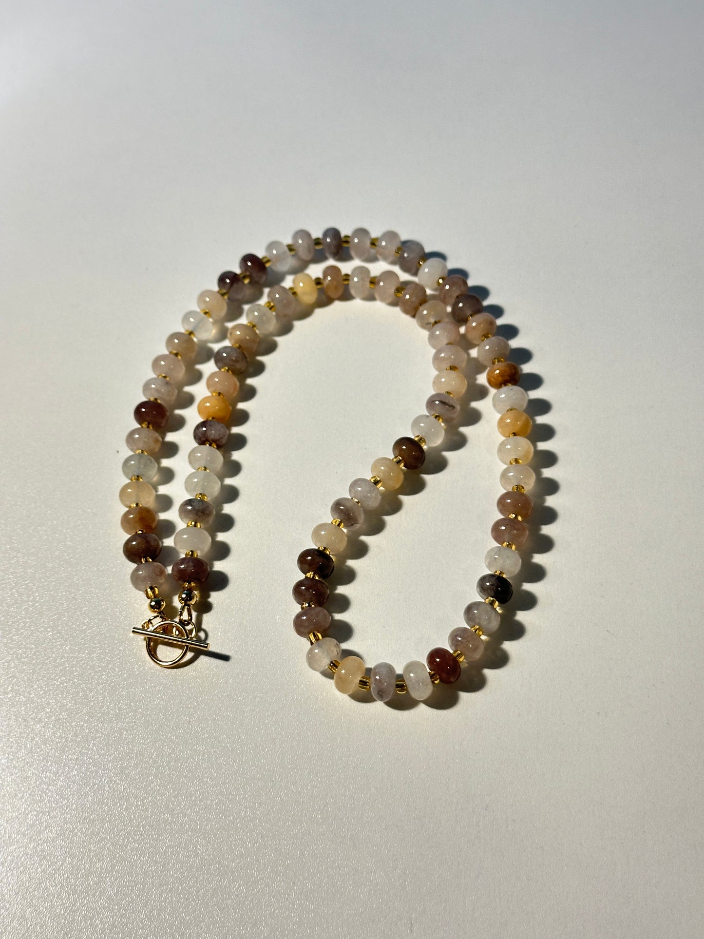 Peru Mixed Dyed Jade Beaded Necklace