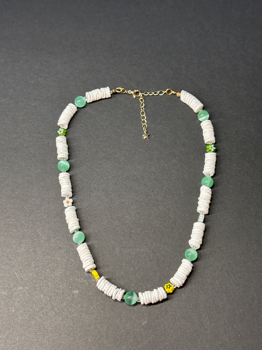 Seafoam Petals Necklace
