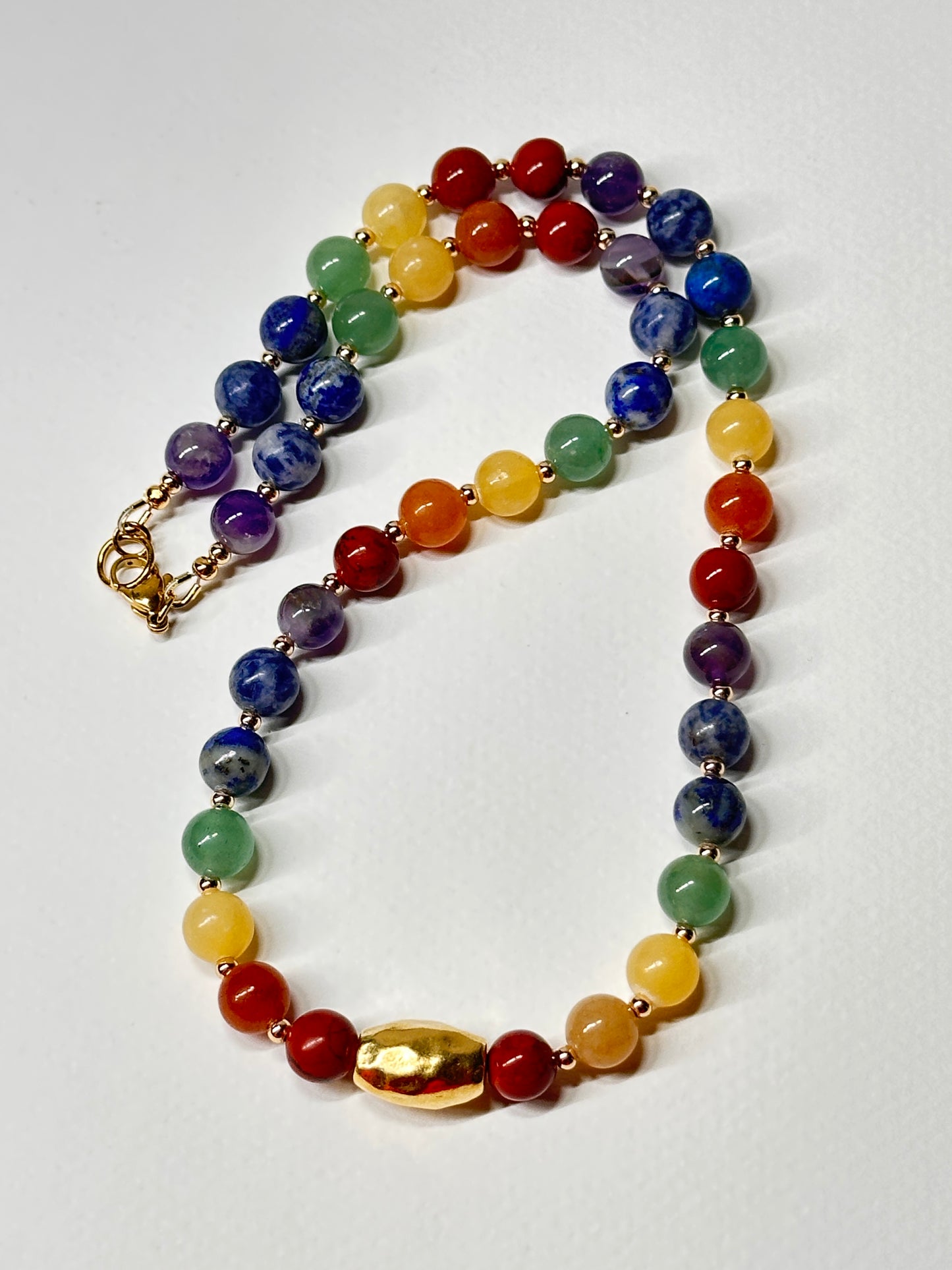 Prism Forge Rainbow Gemstone Necklace