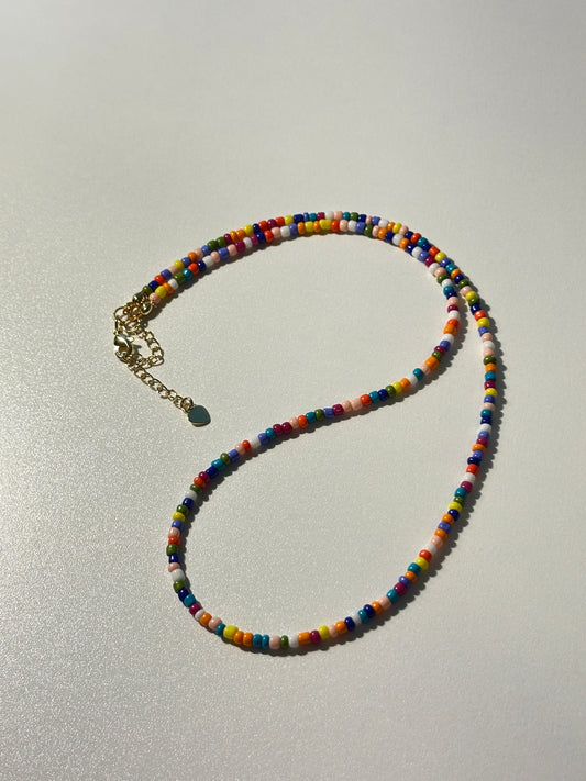 Multicolor Seed Bead Necklace