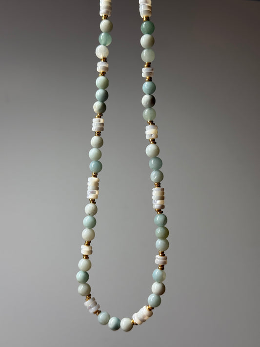 Seafoam Muse Amazonite Necklace