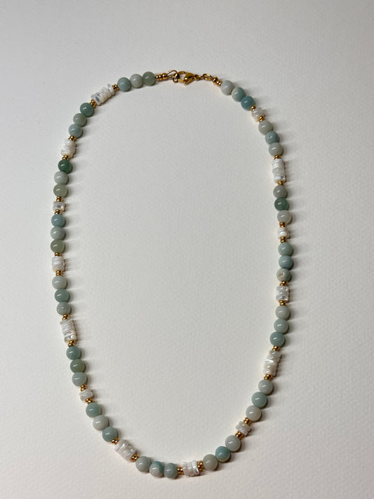 Seafoam Muse Amazonite Necklace