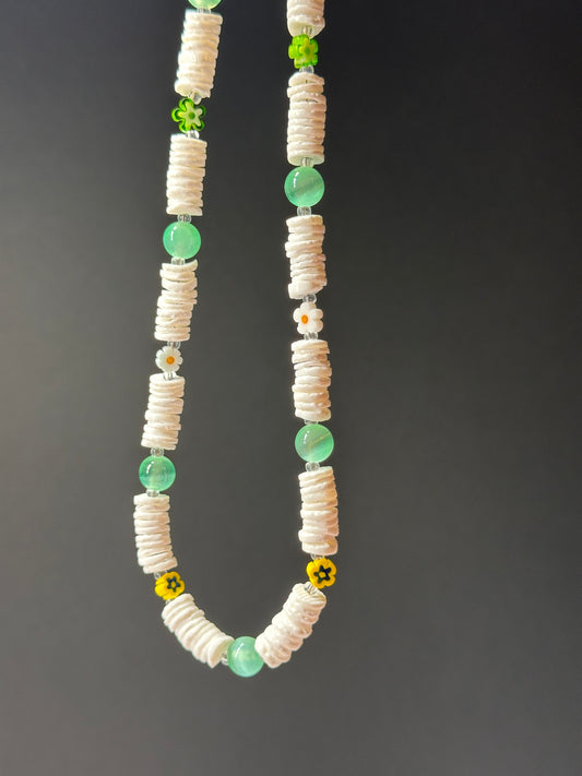 Seafoam Petals Necklace