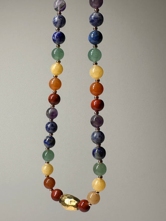 Prism Forge Rainbow Gemstone Necklace