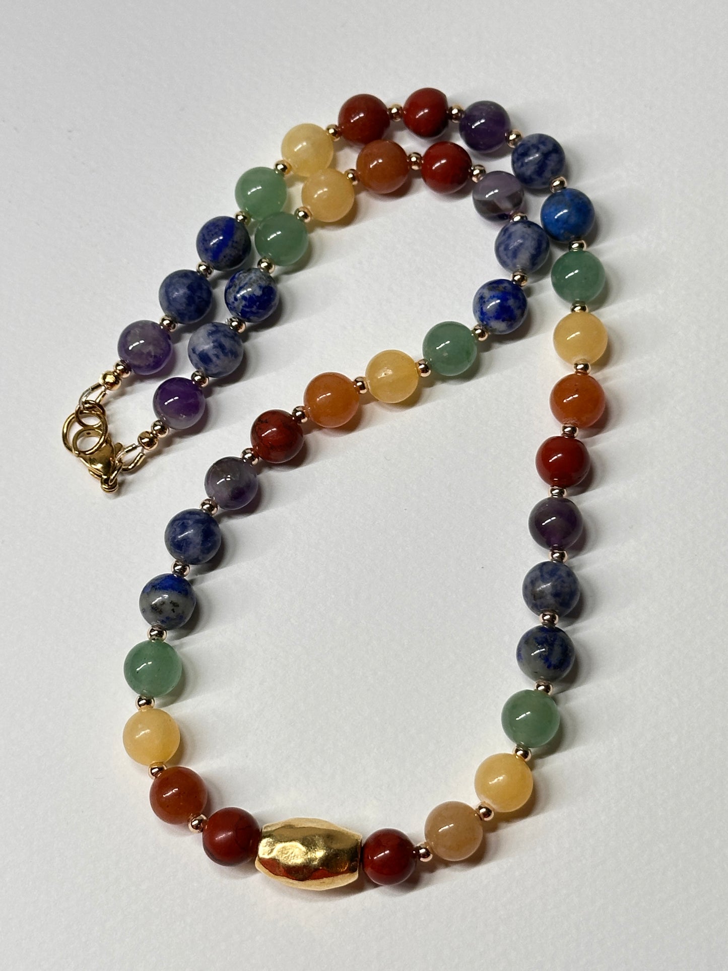 Prism Forge Rainbow Gemstone Necklace