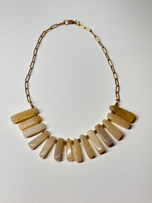 Golden Hour Yellow Aventurine Necklace